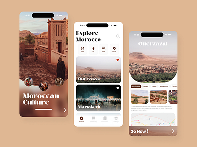 Morocco Explore - UI explore mobile mobile design morocco travel travel uiux uiux