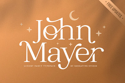 John Mayer - Fancy Ligature Font app branding design graphic design illustration logo typography ui vector