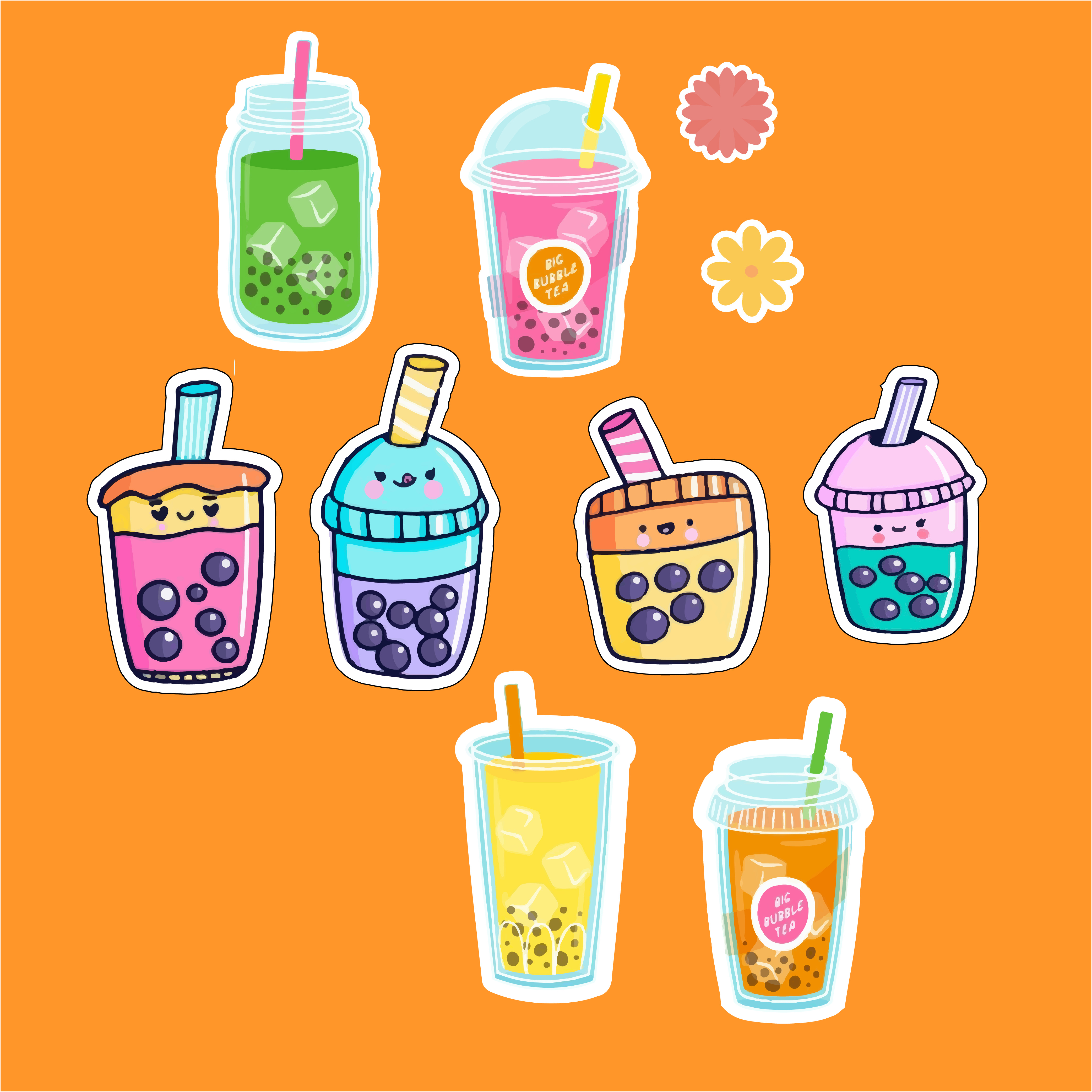 Cute Stickerss!! 3d animation branding graphic design logo ui