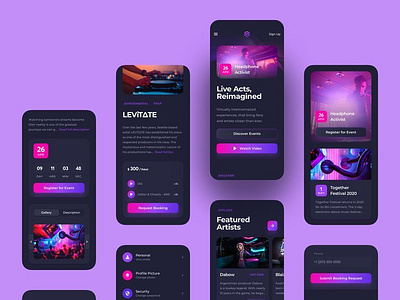 Sound Platform Mobile UI Map 3d animation branding design graphic design illustration logo template ui uikit uiux ux vector web design