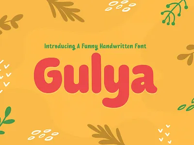 Gulya - Funny Handwriting Kids and Child Game Font app branding design graphic design illustration logo typography ui ux vector