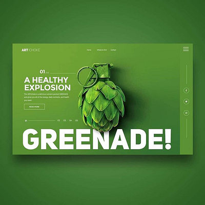 Greenade website 3d animation branding design graphic design illustration logo motion graphics ui uiux ux vector web design