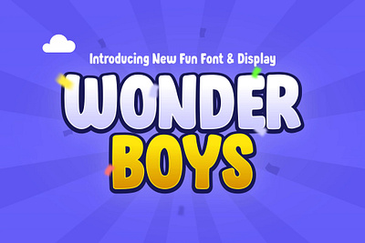 Wonder Boys - Game Font app branding design graphic design illustration logo typography ui ux vector