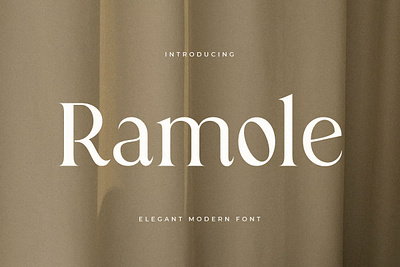 Ramole - Elegant Modern Serif Font app branding design graphic design illustration logo typography ui ux vector