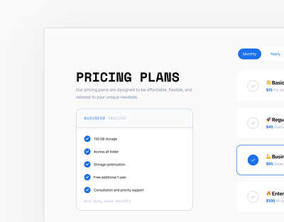 Pricing Section Exploration branding components design exploration pricing section subscribe typography ui uidesign userinterface ux website