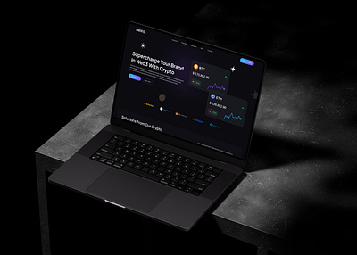 Crypto landing page design crypto crypto landing page homepage landing page minimal ui minimalist design modern modernwebdesign responsivedesign ui uiux desgin web design webdesign webinterface website design