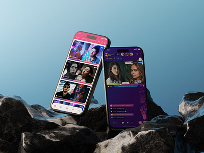 PK Battle - Streaming UI Kit app ui audio call battle design designer entertainment friends gumroad pk battle streamer streaming ui ui design ui ux ux video video call