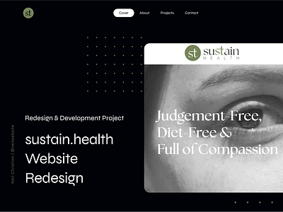 Sustain Health Website Redesign 3d animation app appdesign branding design graphic design health illustration landing page logo motion graphics ui uidesign ux uxdesign web web design website website design