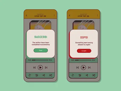 Daily UI #011 Flash Message app dailyui kpop retro ui