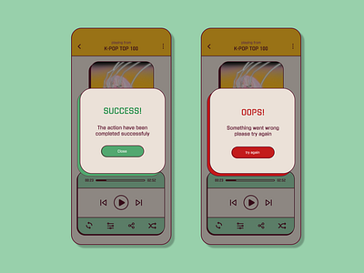 Daily UI #011 Flash Message app dailyui kpop retro ui