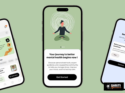 Redefining Mental Health Care with Intuitive UI Design animation mental health mental health ui mental health ux threpist ui ux design