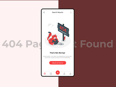 404 - Page not Found 404 404page app branding creativedesign daily ui design dribbbleshowcase errorpagedesign graphic design mobile ui page not found typography ui uiux userfriendly