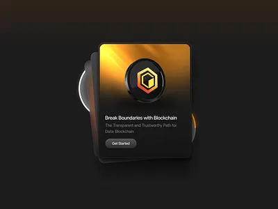 Web Card Example for Crypto Project /w Spline Icon app blockchain branding card crypto design figma illustration mobile app design ui ux web web design