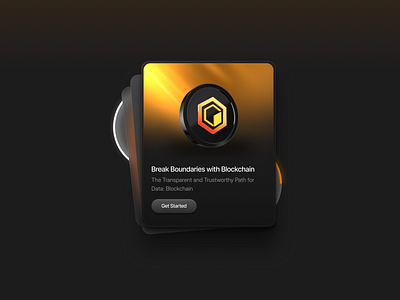 Web Card Example for Crypto Project /w Spline Icon app blockchain branding card crypto design figma illustration mobile app design ui ux web web design