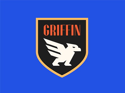 Griffin Badge badge brand branding design illustration illustrator logo logo design logodesign minimal