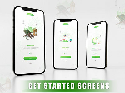 GET STARTED SCREENS animation app design appstore landingpage mobile app playstore ui uiux