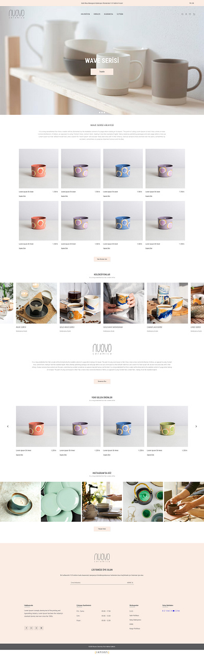 Nuovo Ceramica | Web Design app branding design ecommerce figma graphic design illustration logo photoshop ui