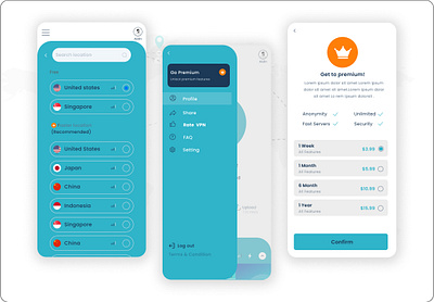 Trade VPN Premium! application design graphic design landing page pwa ui ux vpn