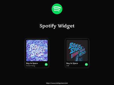 Spotify Widget branding challenge code concept dailyui dark design graphic design illustration interface logo music player spotify ui ux webapp