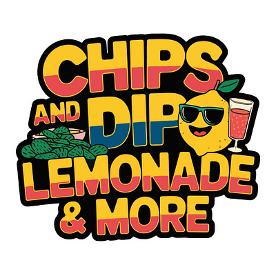 Chips and Dip Lemonade & More Logo Design by Top Web Design US graphic design logo