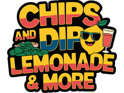 Chips and Dip Lemonade & More Logo Design by Top Web Design US graphic design logo