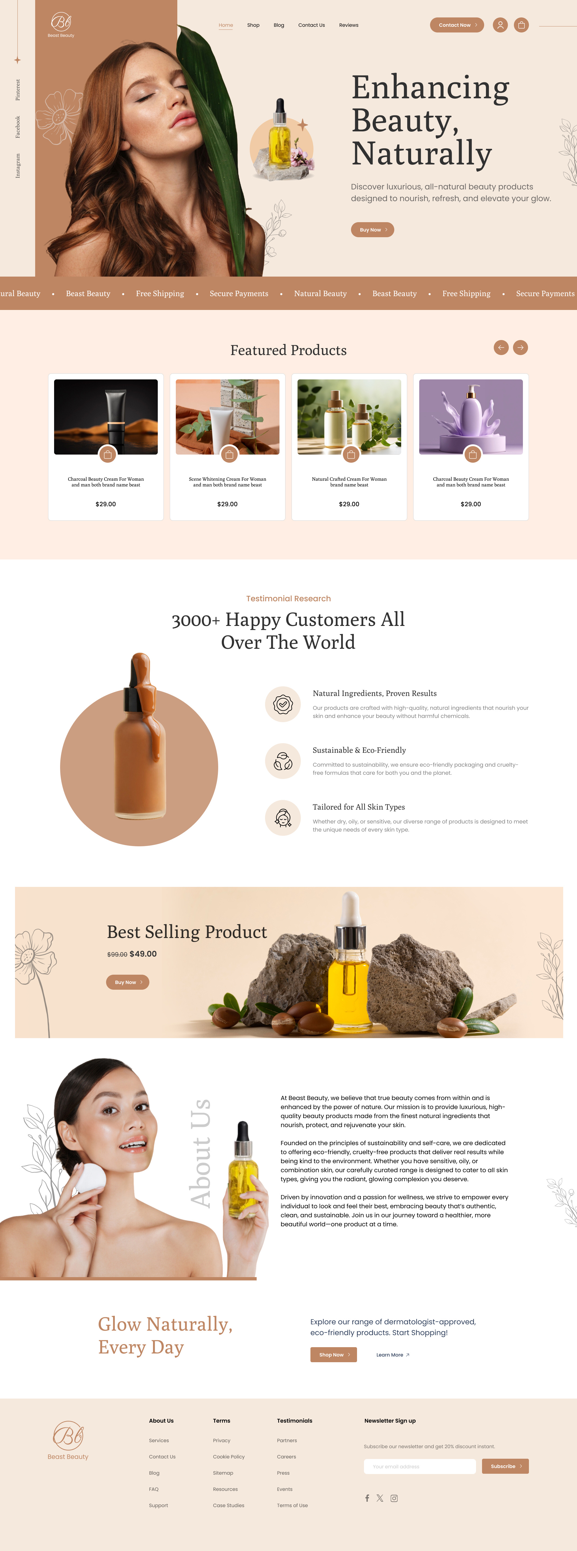 Example of Website Landing Page Design