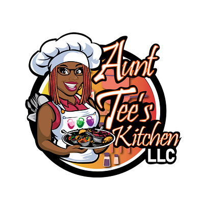 Aunt Tee's Kitchen LLC Logo Design by Top Web Design US graphic design logo