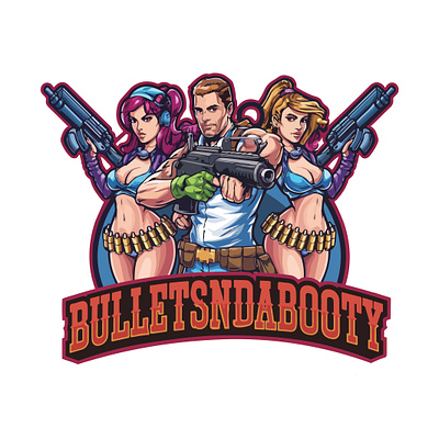 BULLETSNDABOOTY Logo Design by Top Web Design US graphic design logo