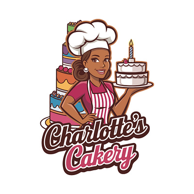 Charlotte's Cakery Logo Design by Top Web Design US graphic design logo