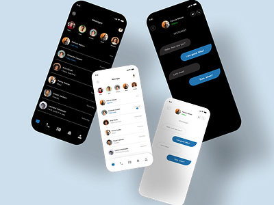 Messaging Screen app design figma message messaging screen mobile app promi tasnim text texting ui uiux ux zarin