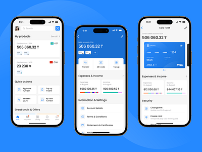 Mobile Banking App app design banking banking app finance ios mobile app