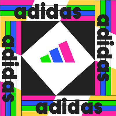 adidas, logo vintage 3d adidas animation branding design graphic design illustration logo logo design logo maker motion graphics ui vector