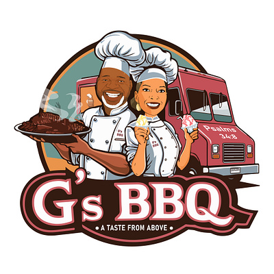 G's BBQ Logo Design by Top Web Design US graphic design logo