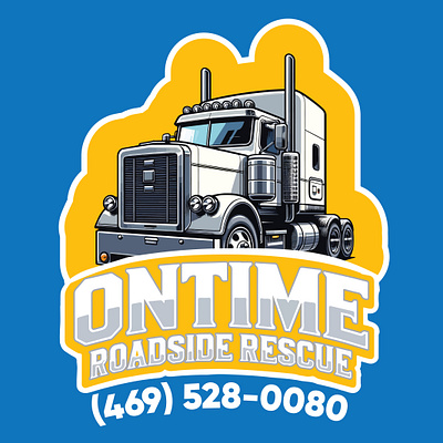 On Time Roadside Rescue Logo Design by Top Web Design US graphic design logo