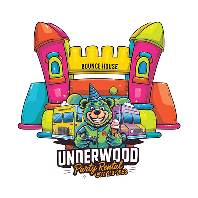 Underwood Party Rentals Logo Design by Top Web Design US graphic design logo