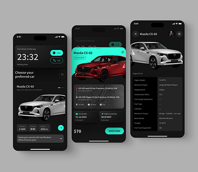 Velo Rent - Car Rental App Design app design automobile car car app car rental car rental app design electric car interface mobile app design mobileapp product design rental app travel ui uiux ux