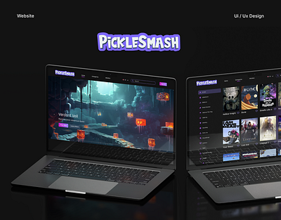 Picklesmash | Gaming Website design game development game interface gaming gaming website online gaming responsive design uiux design web design