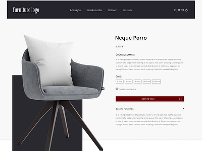 Furniture | Web Design app branding design ecommerce figma graphic design illustration logo photoshop ui