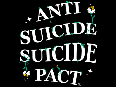 Anti Suicide Suicide Pact anti suicide assc death death tarot death tarot card goth graphic design hand lettering illustration lettering pact rose skull t shirt design tarot tarot cards typography