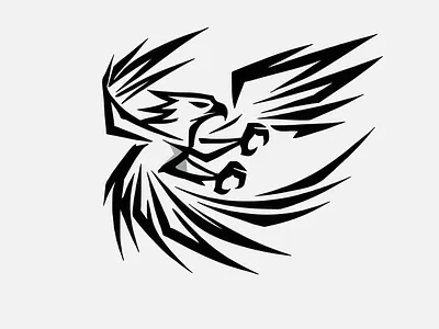 Eagle Attack 🦅 animal app attack bald eagle bird bird of prey black branding design eagle eaglet falcon graphic design hawk illustration logo silver ui vector winged