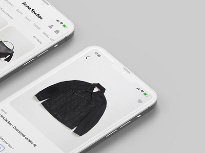 Product Shopping App Ui acne studios appuiux design graphic design mobileui ui uiux webui