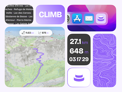 CLIMB adventure preparation climb app desktop app figma fitness app hiking app hiking community map interface minimalist design modern ui mountain climbing nature explorer outdoor adventure outdoor sports route planner trail planning trekking ui design user interface ux design