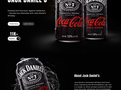 Jack Daniel's Web UI Design app design design figma figma design ui ux website design