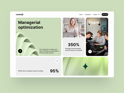 Landing page of team management software branding landing page team management team management software team management software design ui ux