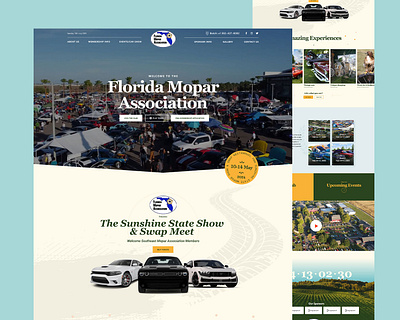 Car Show Landing Page Design 3d animation branding car event car show dodge figma graphic design landing page logo motion graphics muscle car events photoshop ui user experience user interface web design website