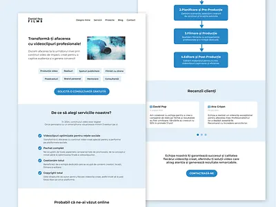 Ecommerce website - Video landing page - UI Design app branding design desktop film filming films graphic design illustration interface landing page logo motion graphics product design ui ui design ux ux design video video landing page