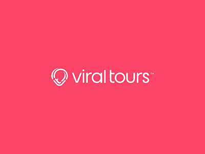 Viral Tours logo simple travel