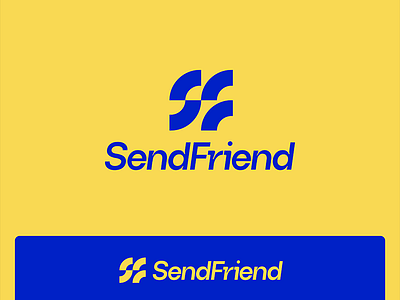 Send Friend bank fintech logo modern monogram