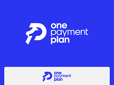 One Payment Plan logo modern simple