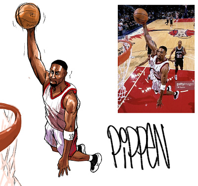 Scottie Pippen 3d animation branding graphic design motion graphics